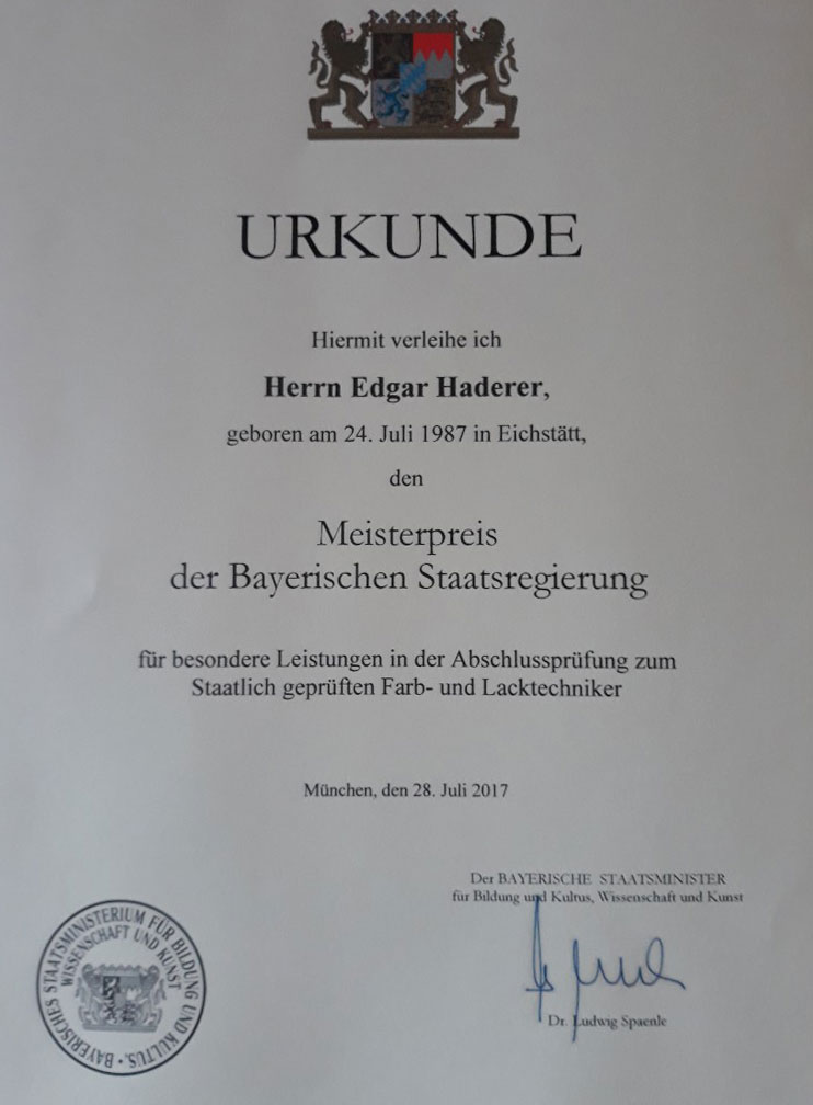 Meisterpreis Edgar Haderer